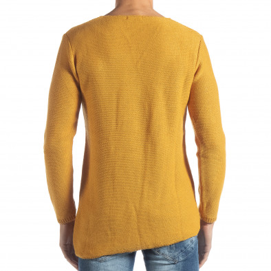 Pulover oversized în camel pentru bărbați it051218-53 4