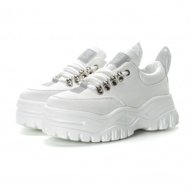 Pantofi sport albi pentru dama it270219-4 3