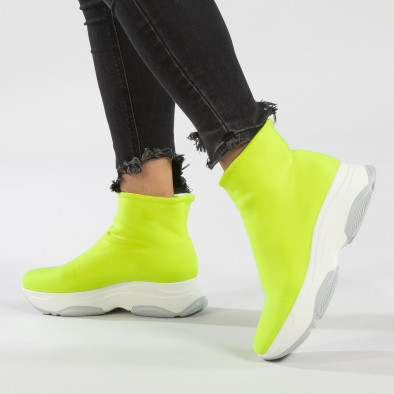 Pantofi sport Slip-on neon pentru dama it150319-43 2
