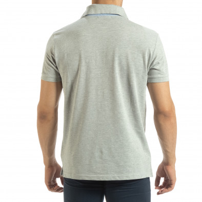 Polo shirt gri pentru bărbați it120619-31 3