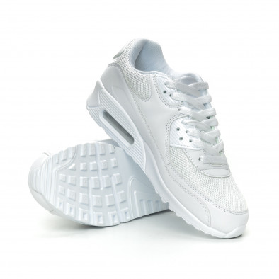 Pantofi sport de dama albi cu pernă de aer it150319-53 4