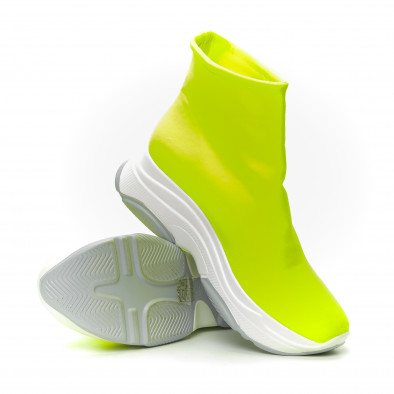 Pantofi sport Slip-on neon pentru dama it150319-43 5