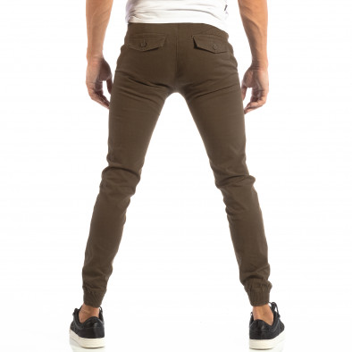 Pantaloni Jogger verzi pentru bărbați cu buzunare italiene it240818-13 3
