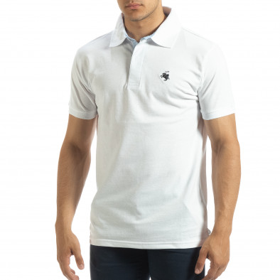 Polo shirt alb pentru bărbați it120619-29 2