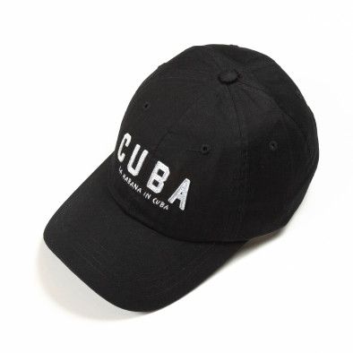 Șapcă neagră Cuba it290818-20 2