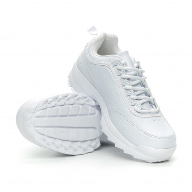 Pantofi sport albi Chunky pentru dama it150319-52 4