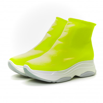 Pantofi sport Slip-on neon pentru dama it150319-43 4
