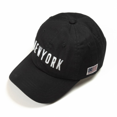 Șapcă neagră NEW YORK it290818-8 2