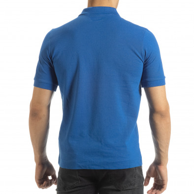 Polo shirt albastru de bărbați Kappa regular fit it120619-22 3