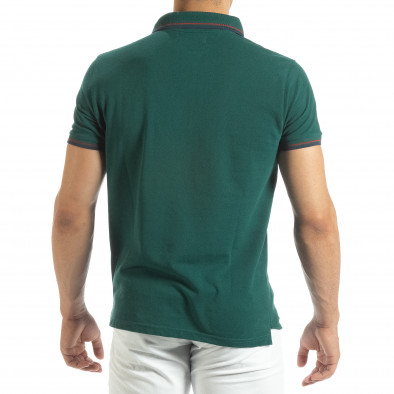 Tricou polo shirt verde pentru bărbați it120619-28 3