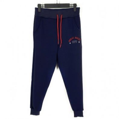 Pantaloni sport bărbați Soni Fashion albastru it021221-16 4