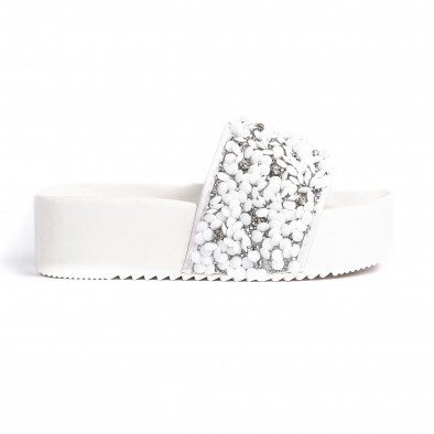 Papuci de dama Mellisa albi it030620-15 2