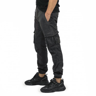 Pantaloni cargo bărbați Blackzi gri tr191022-3 4