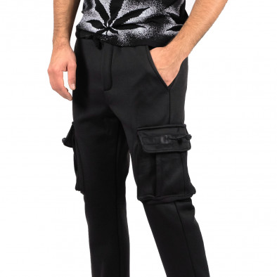 Pantaloni sport bărbați Tony Moro negru it071222-19 4