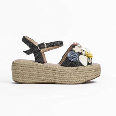 Espadrile de dama Mellisa neagră it270320-14 3