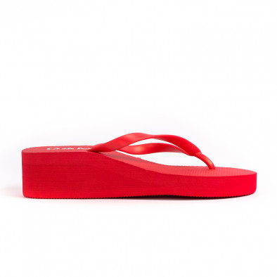 Papuci de dama D&M roșii it260521-10 2