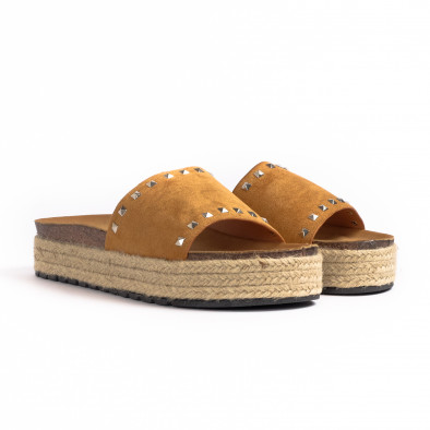 Papuci de dama Sweet Shoes camel it260521-2 3