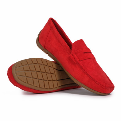Mocasine bărbați Kadiman roșii it140720-2 4