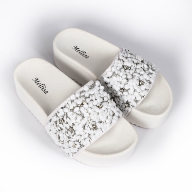 Papuci de dama Mellisa albi it030620-15 3