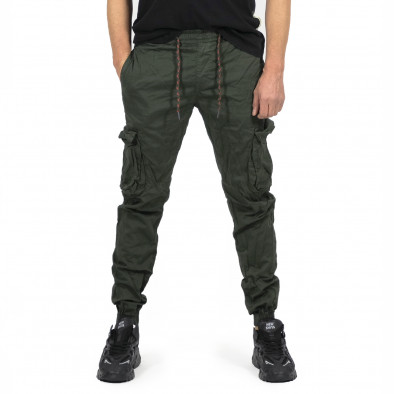 Pantaloni cargo bărbați Blackzi verzi tr191022-1 2