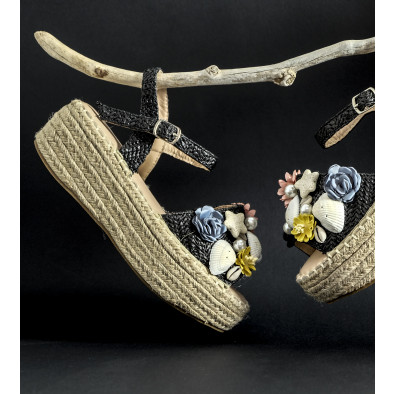 Espadrile de dama Mellisa neagră it270320-14 2