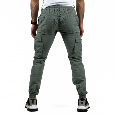 Pantaloni cargo bărbați Blackzi verzi tr160123-1 3