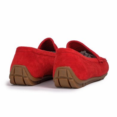 Mocasine bărbați Kadiman roșii it140720-2 5