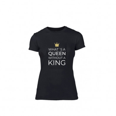 Tricou de dama What Is King negru, mărimea S TMNLPF257S 2