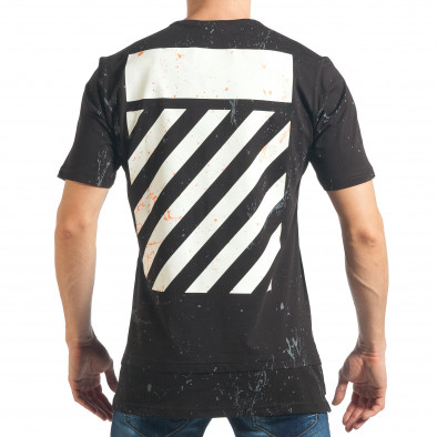 Tricou bărbați Black Island negru tsf020218-25 3