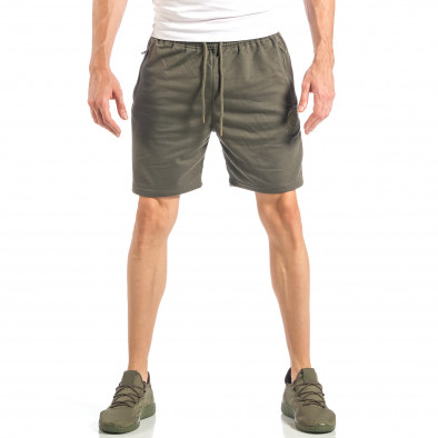 Pantaloni scurți pentru bărbați verzi cu logo MA it040518-39 2