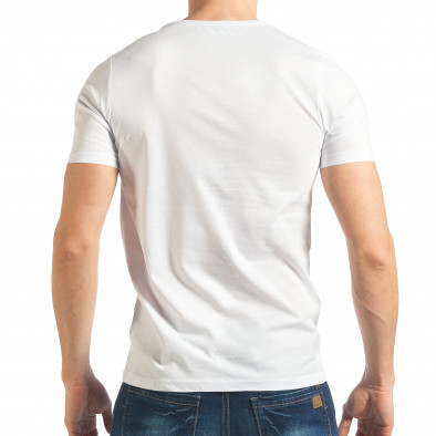 Tricou bărbați Delmaro alb tsf020218-34 3