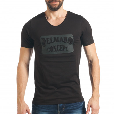Tricou bărbați Delmaro negru tsf020218-38 2