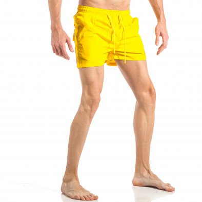 Costum de baie pentru bărbați galben cu banda în trei culori it040518-93 3