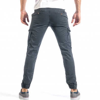 Pantaloni cargo pentru bărbați gri model ușor it040518-25 3