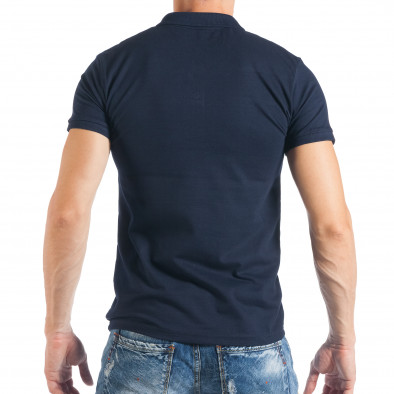 Tricou polo shirt pentru bărbați albastru marin  it050618-48 3