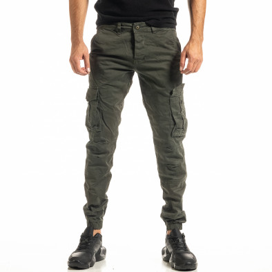 Pantaloni cargo bărbați Blackzi verzi tr300920-4 2