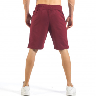Pantaloni scurți de bărbați roșii tip Basic it260318-144 3