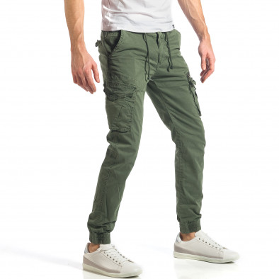 Pantaloni bărbați Accross verzi it290118-46 3