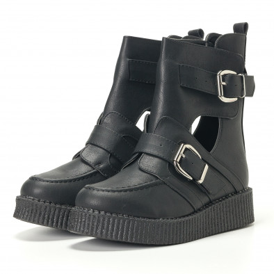 Botine de dama Chasse negre it240118-34 4