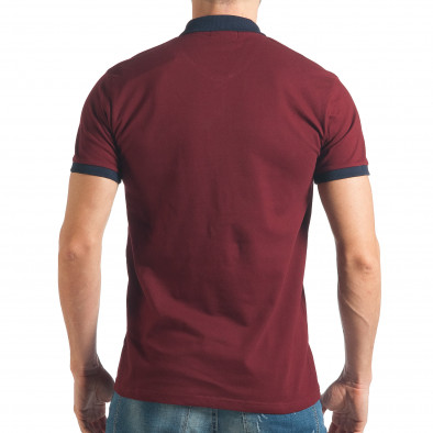 Tricou cu guler bărbați Madmext roșu tsf020218-58 3