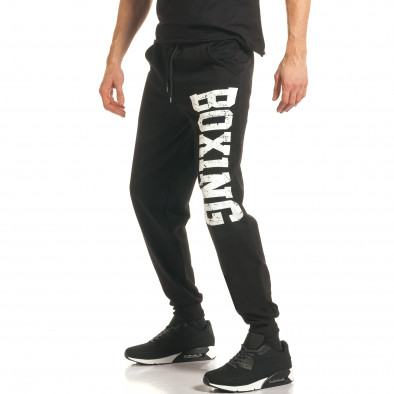 Pantaloni sport bărbați X1 negru it141117-1 4