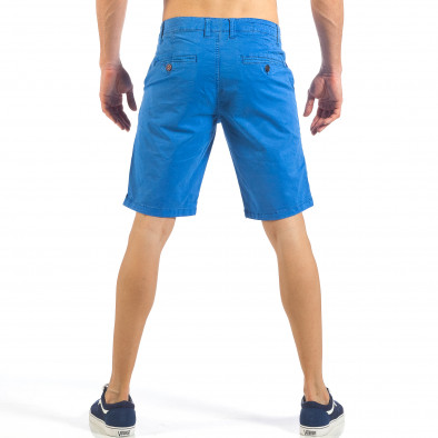 Pantaloni scurți de bărbați albaștri cu buzunare italiene it260318-133 3