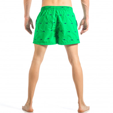 Costum de baie pentru bărbați verde cu rechini it040518-102 4