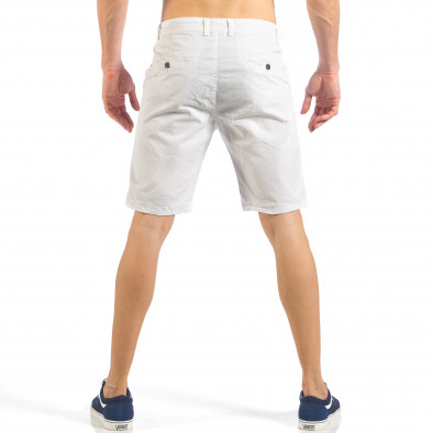 Pantaloni scurți basic de bărbați albi it260318-124 4