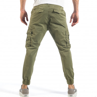 Pantaloni cargo de bărbați verzi it260318-107 4