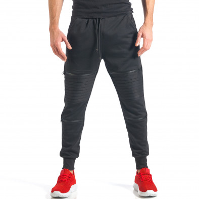 Pantaloni sport bărbați Giorgio Man negru it070218-6 2