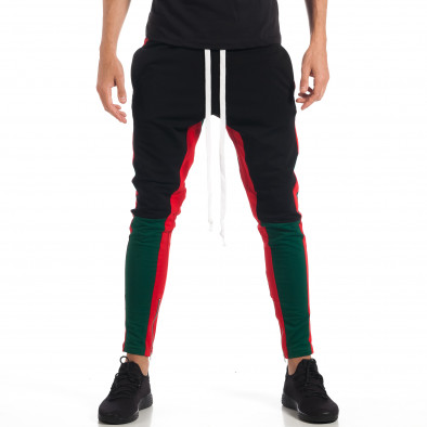 Pantaloni sport de bărbați în 3 culori cu fermoar la crac tsf180618-4 3