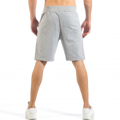 Pantaloni scurți de bărbați gri tip Basic it260318-141 3