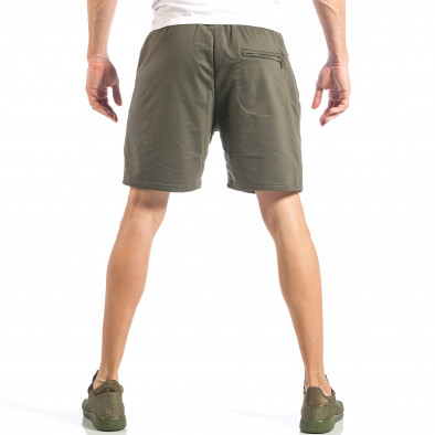 Pantaloni scurți pentru bărbați verzi cu logo MA it040518-39 4