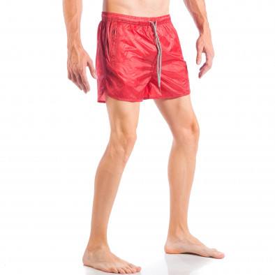 Costum de baie pentru bărbați roșu model simplu it050618-66 3